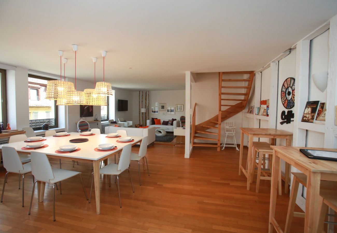 Ferienwohnung in Colmar - bloch duplex 165m2 city center 4br3bth