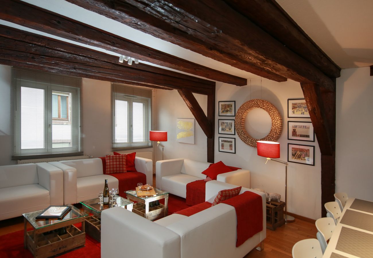 Ferienwohnung in Colmar - herzog duplex ac 160m2 city center 5br 3bth