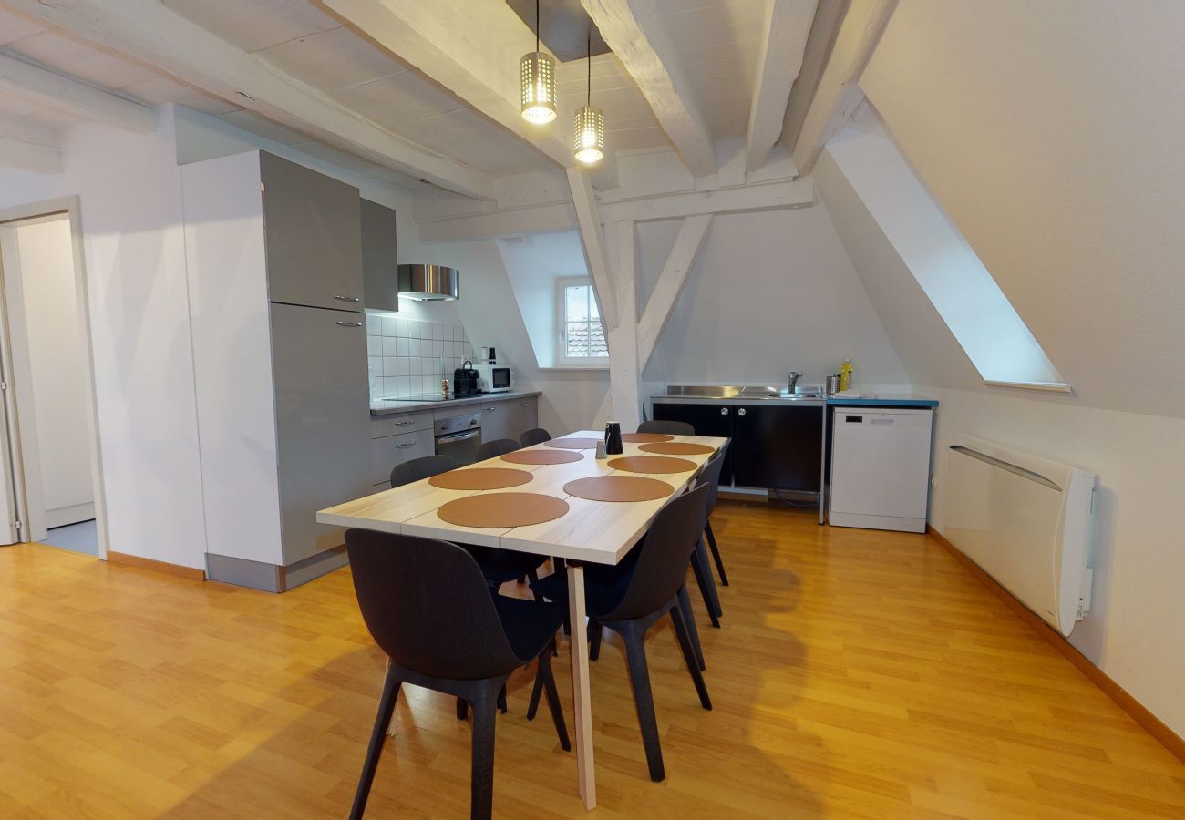 Ferienwohnung in Colmar - lazare ac 103m2 avec terrasse city center 4br 2bth