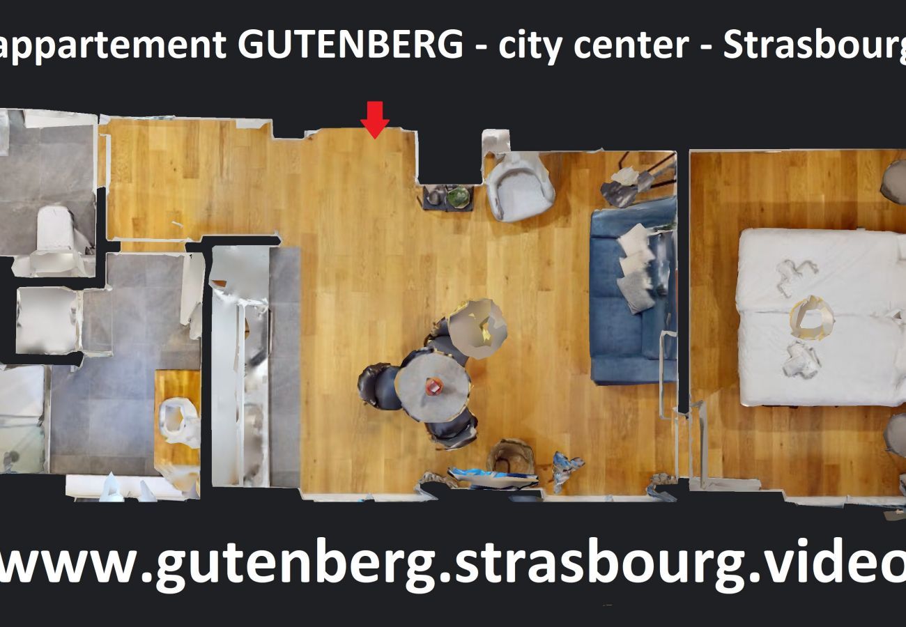 Ferienwohnung in Strasbourg - gutenberg 2 city center up to 2