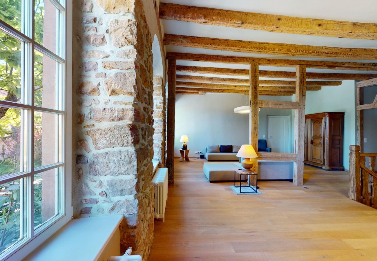 Ferienwohnung in Andlau - Jardin de l'Abbaye demeure de charme 4adults 2kids