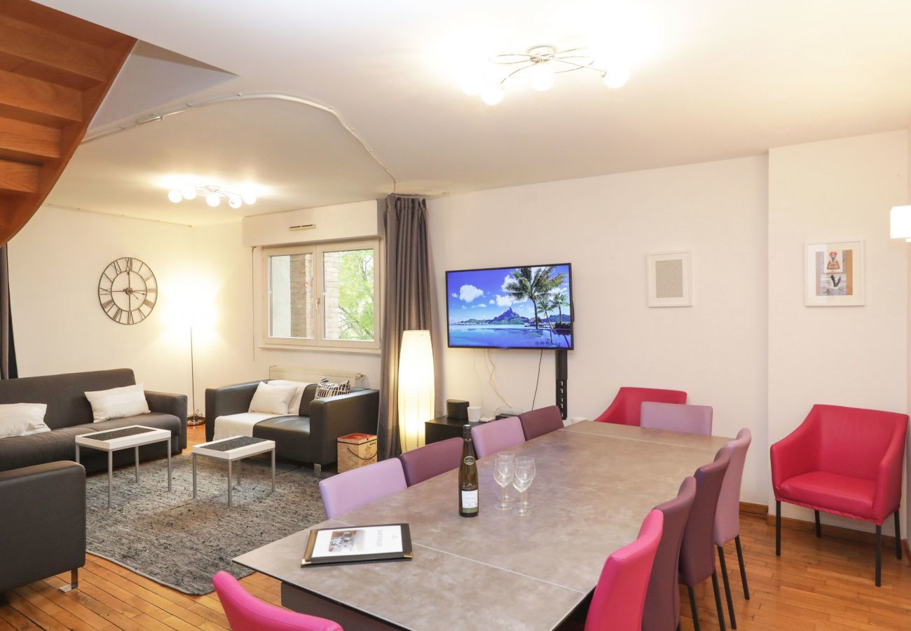 Apartment in Colmar - BARTHOLDI**** duplex city center 165m² A/C 4br3bth