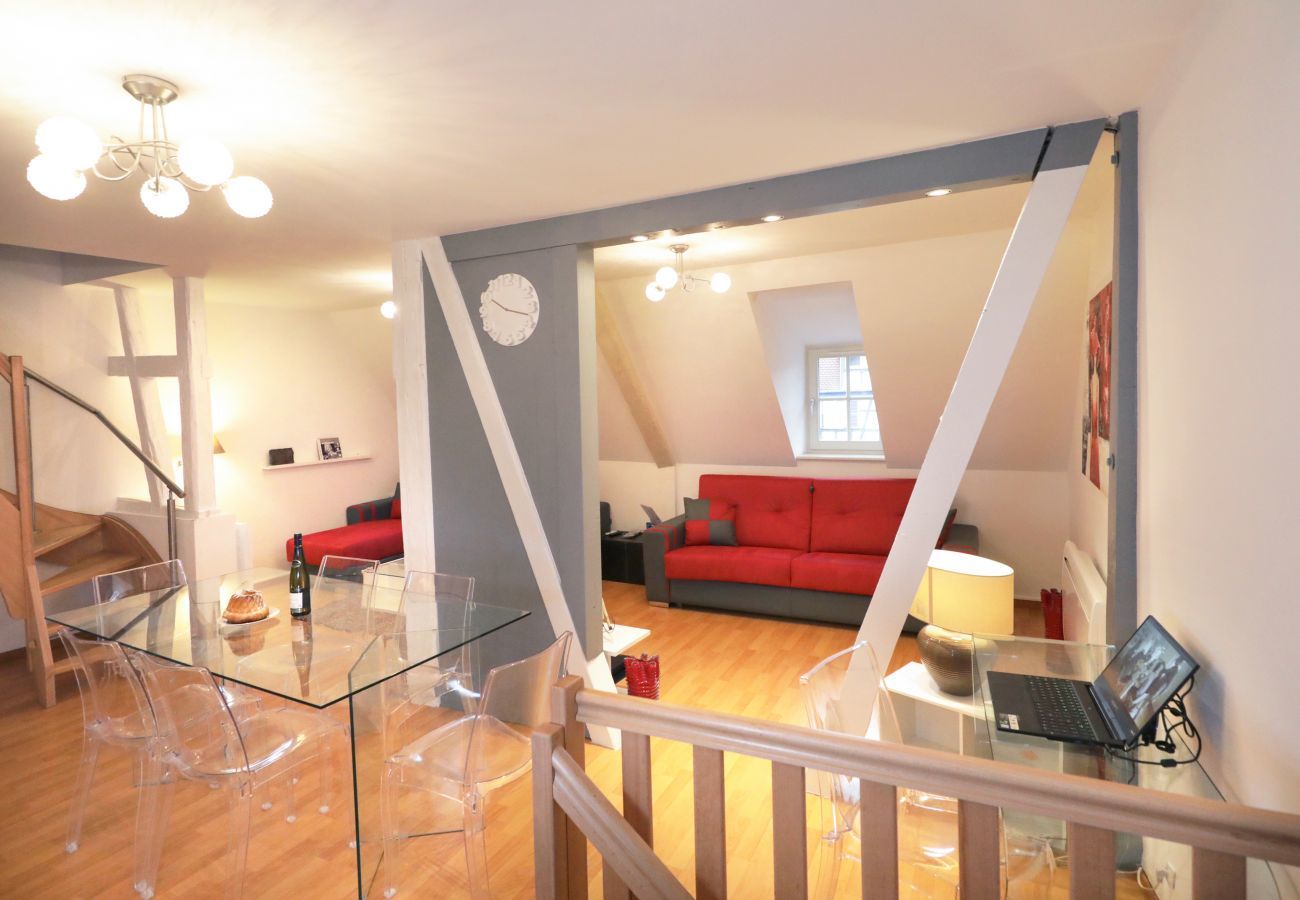 Apartment in Colmar - gluck duplex 97m2 city center 3br 2bth