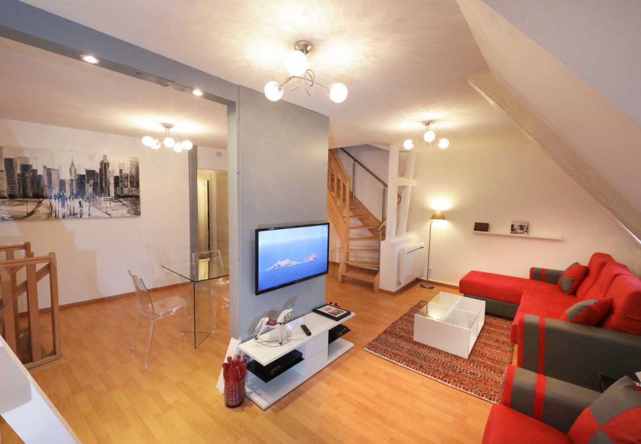 Apartment in Colmar - GLUCK **** duplex 97m² city center 3br 2bth