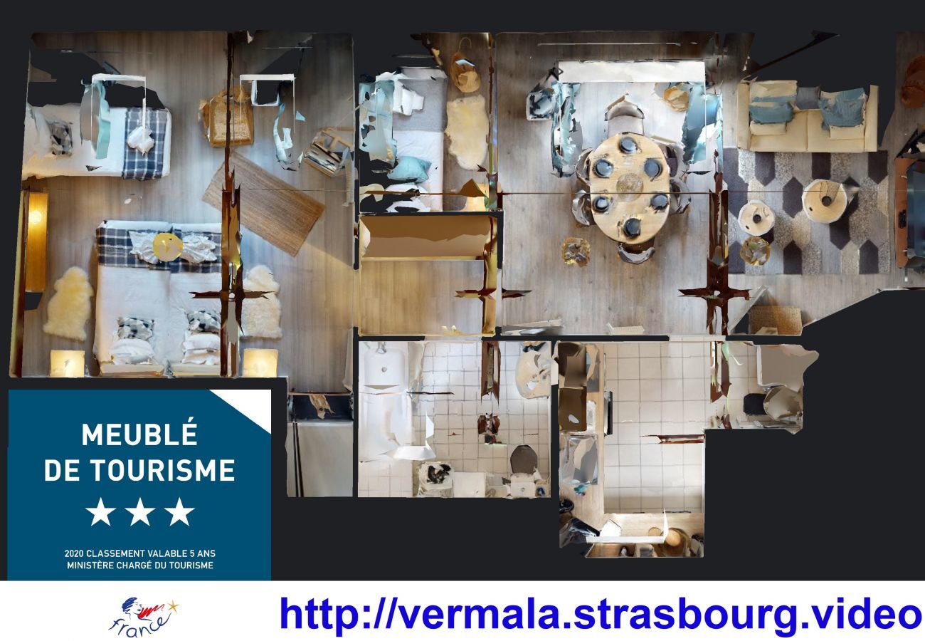 Apartment in Strasbourg - vermala city center 1 bdrm up to 6