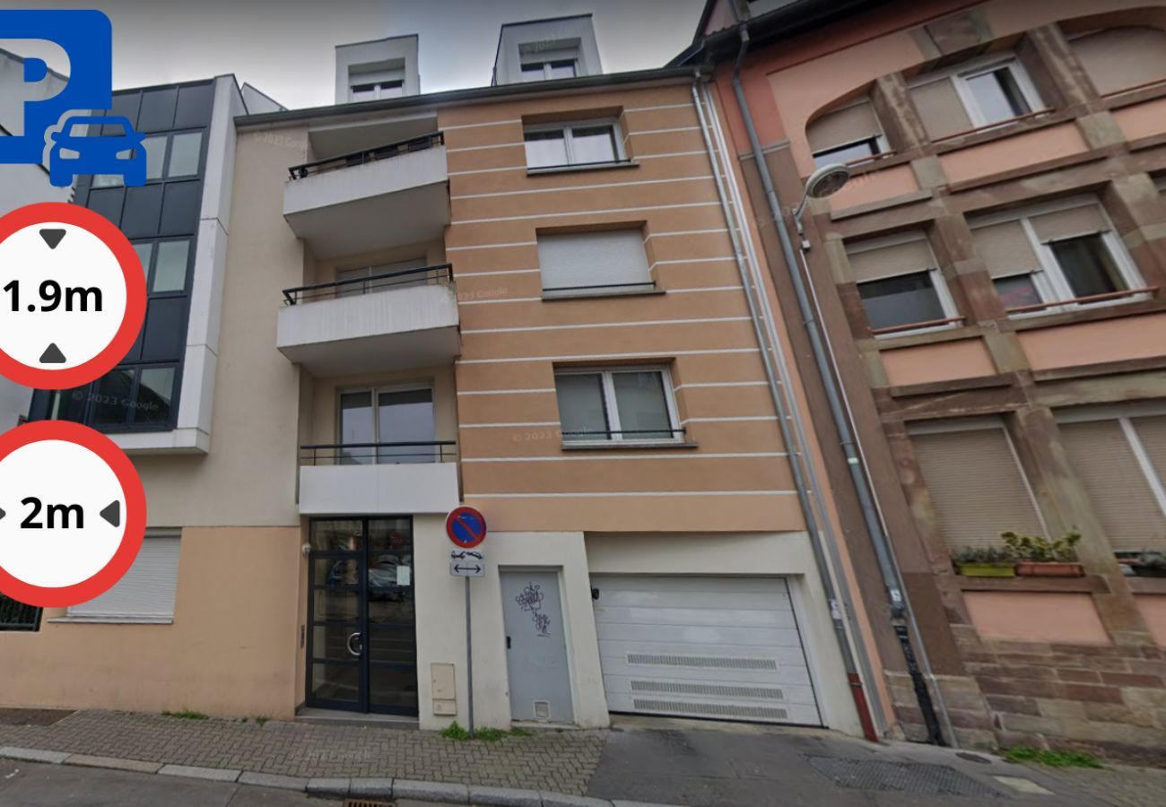 Apartment in Strasbourg - hallesgare 1 free parking up to 4