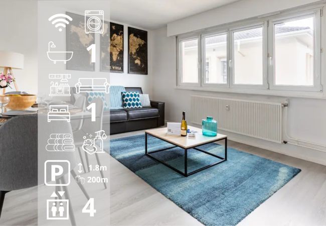 Apartamento en Colmar - etoile du nord 1 free parking   up to 4 Apartamento en Colmar - etoile du nord 1 free parking   up to 4