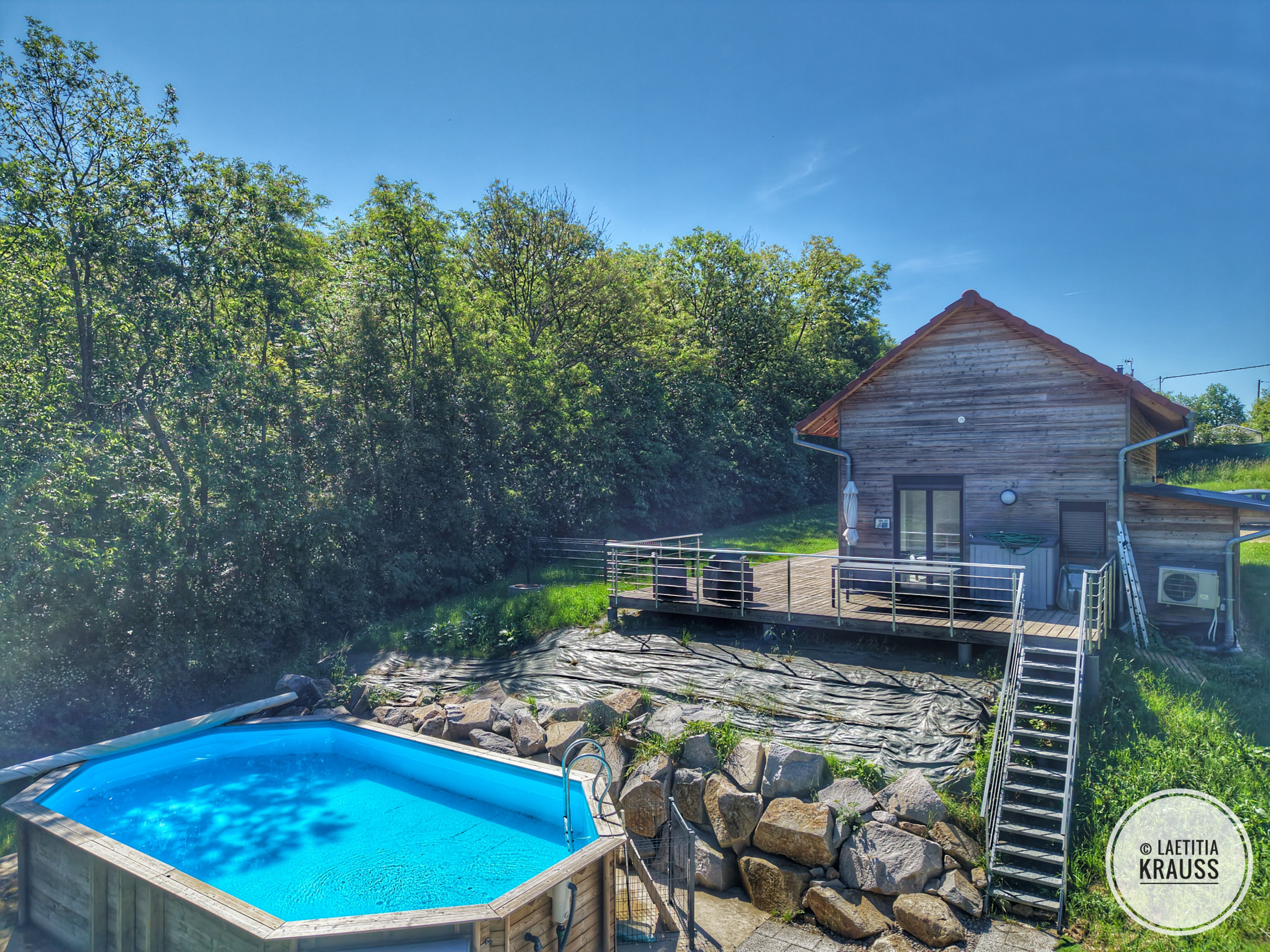  在 Obernai - Chalet avec Piscine Obernai